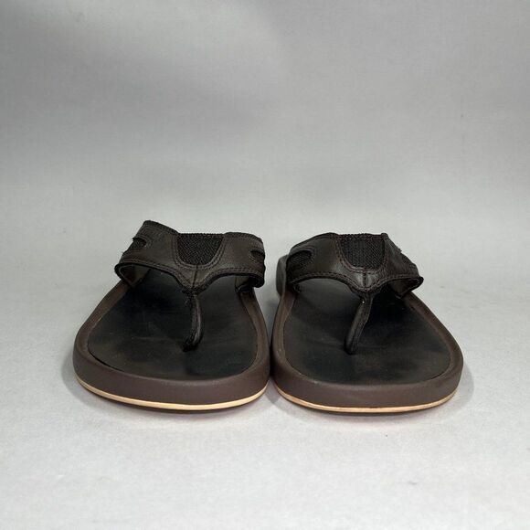 XtraTuf Women's Size 7 South Shore Leather Thong Flip Flop Sandals - Picture 2 of 11